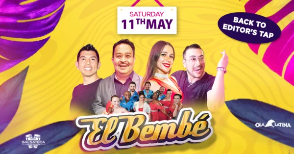 Poster graphic for El Bembe in May