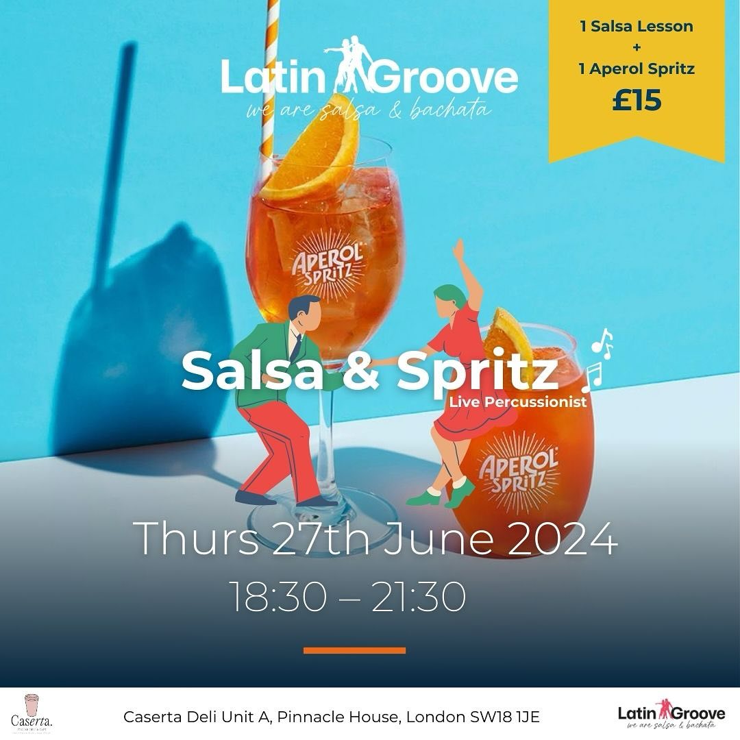 Poster graphic for Salsa Spritz