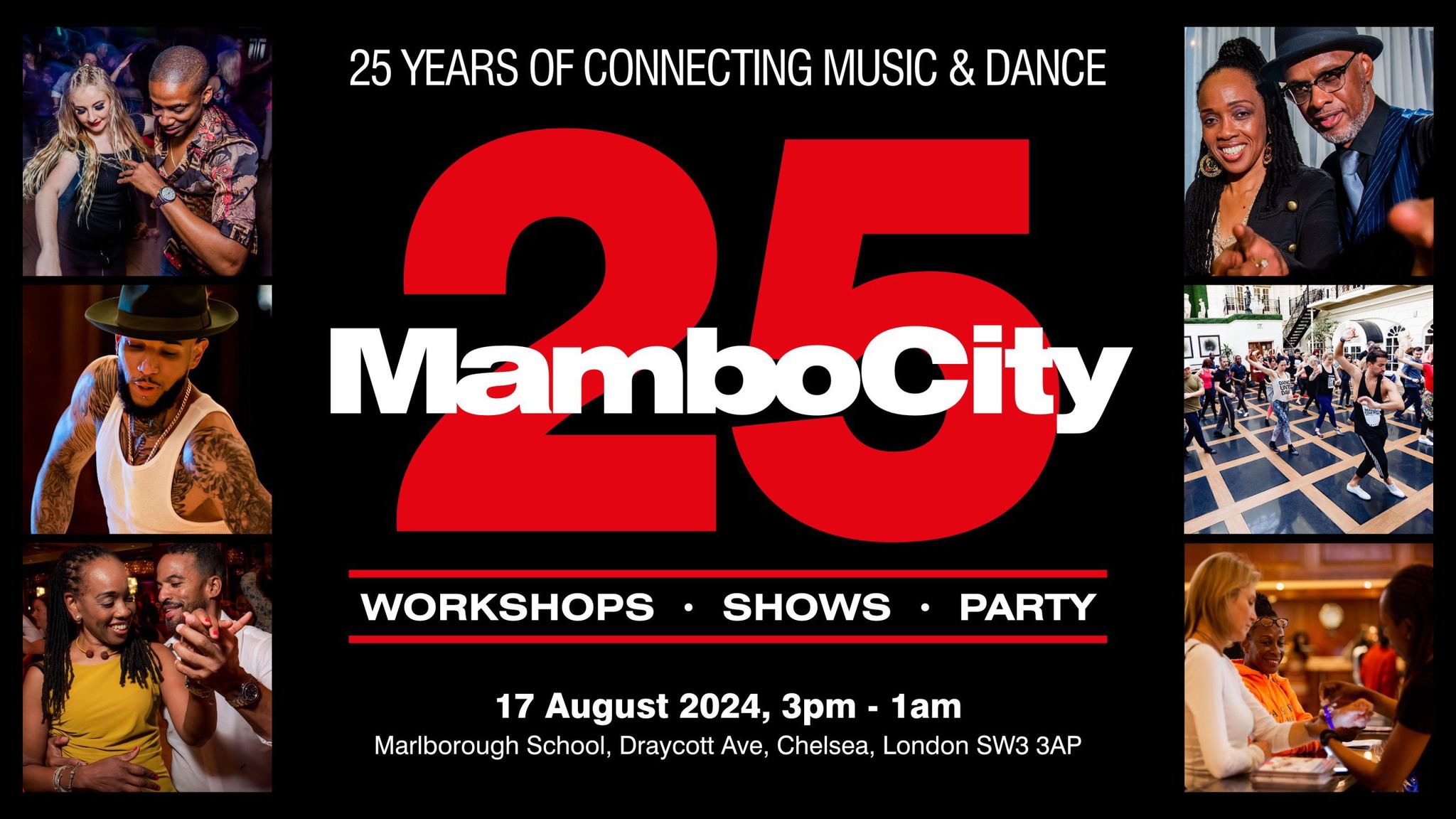 Poster graphic for Mambo City All-Dayer