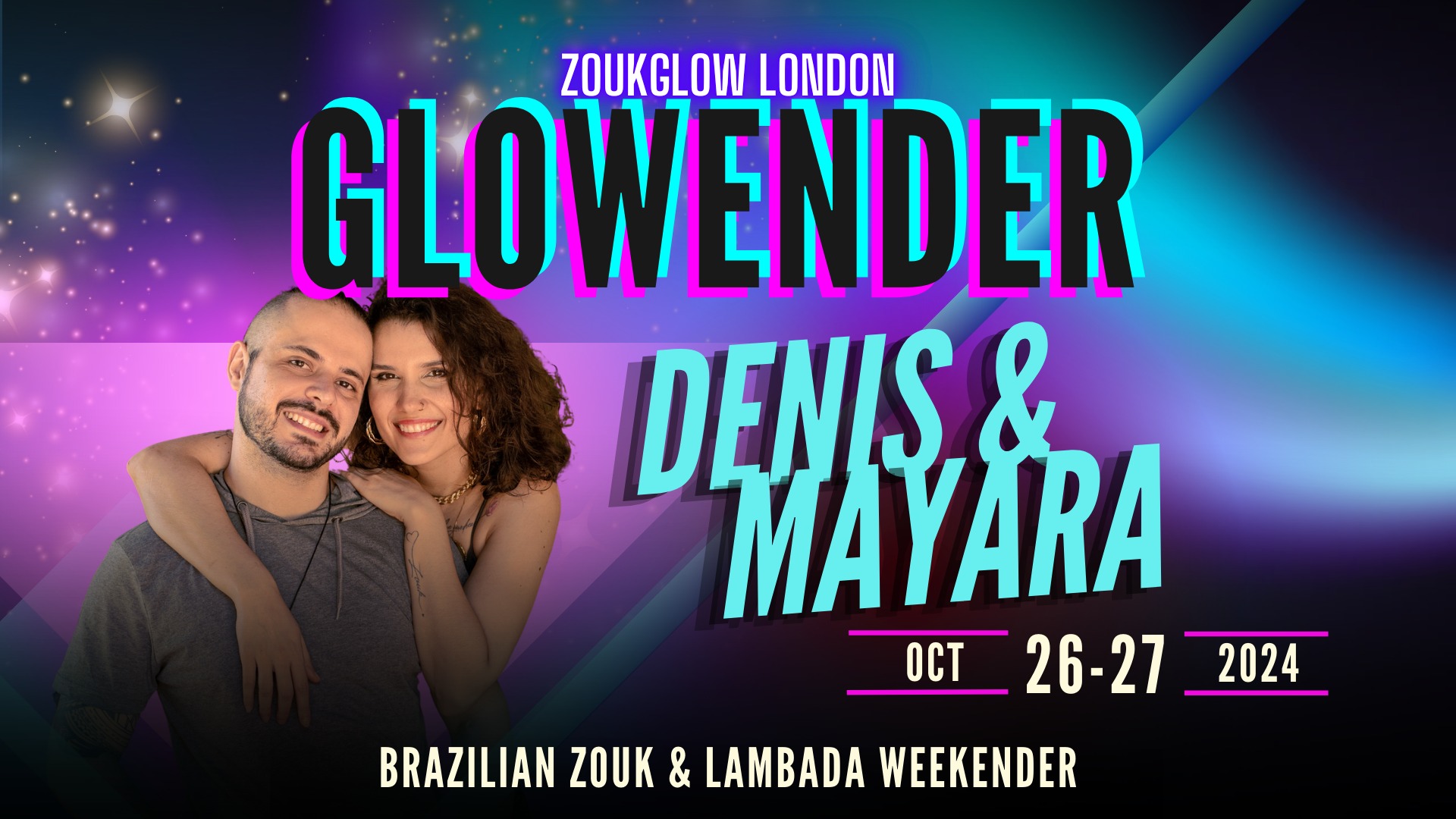 Poster graphic for Zouk Glow October Weekender